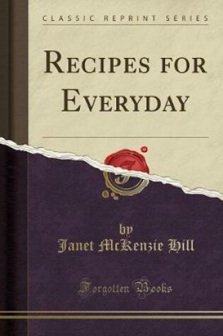 Cover of Recipes for Everyday (Classic Reprint)