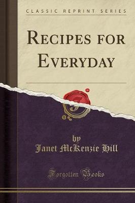 Book cover for Recipes for Everyday (Classic Reprint)