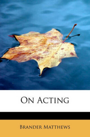 Cover of On Acting