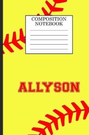 Cover of Allyson Composition Notebook