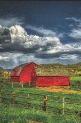 Cover of A Piece of Paradise Red Barn Dot Grid Notebook