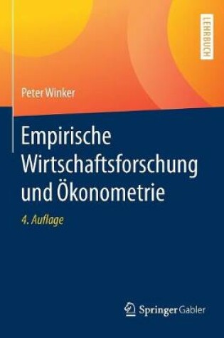 Cover of Empirische Wirtschaftsforschung Und OEkonometrie