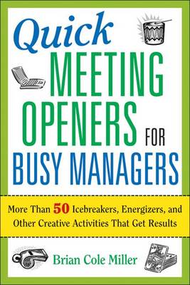 Book cover for Quick Meeting Openers for Busy Managers