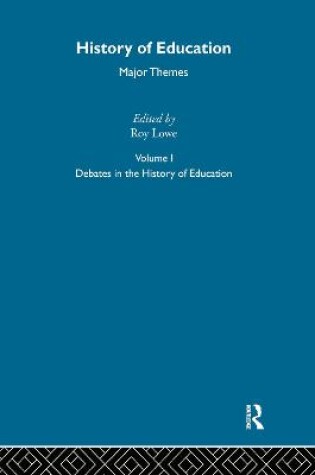 Cover of Major Themes Hist Educ V 1