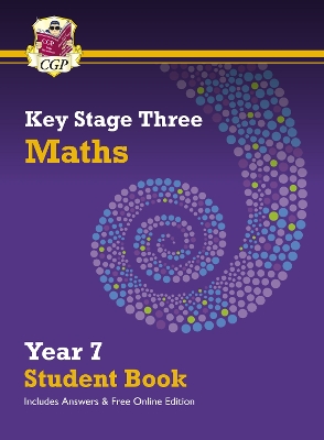 Book cover for KS3 Maths Year 7 Student Book - with answers & Online Edition