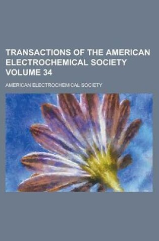 Cover of Transactions of the American Electrochemical Society Volume 34