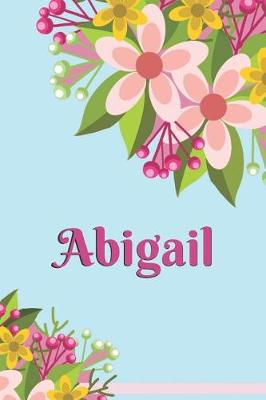 Book cover for Abigail Personalized Blank Lined Journal Notebook