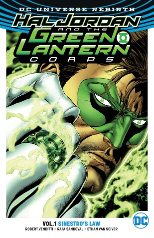Book cover for Hal Jordan and the Green Lantern Corps Vol. 1: Sinestro's Law (Rebirth)