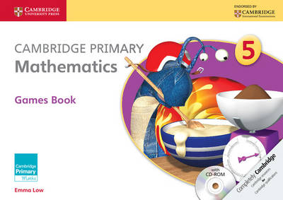 Book cover for Cambridge Primary Mathematics Stage 5 Games book with CD-ROM