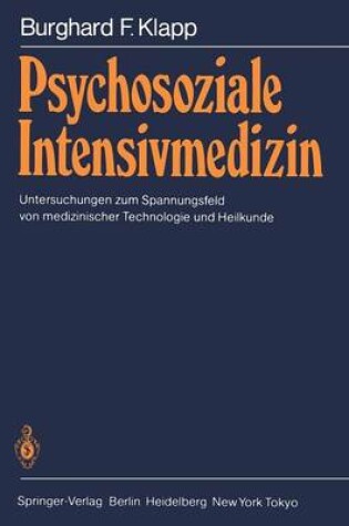 Cover of Psychosoziale Intensivmedizin