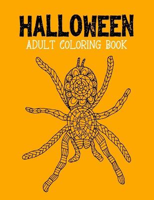 Book cover for Halloween Adult Coloring Book