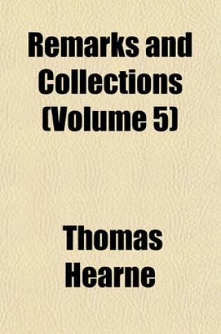 Cover of Remarks and Collections (Volume 5)