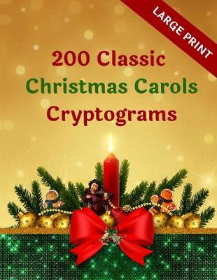 Book cover for 200 Classic Christmas Carols Cryptograms