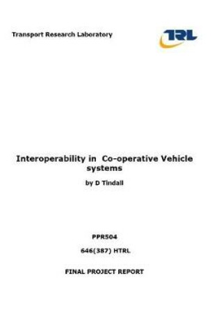 Cover of Interoperatability in co-operative vehicle systems