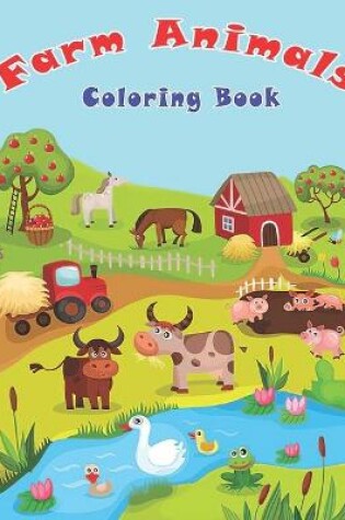 Cover of Farm Animals Coloring Book