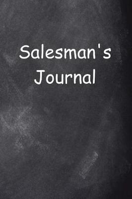 Book cover for Salesman's Journal Chalkboard Design