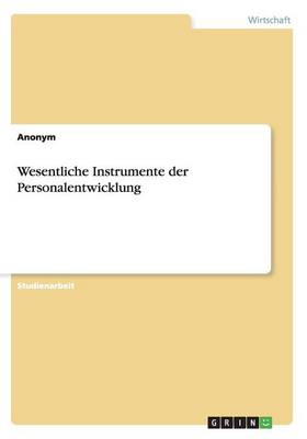 Book cover for Wesentliche Instrumente der Personalentwicklung