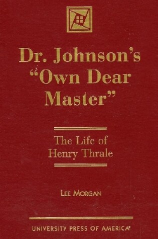 Cover of Dr. Johnson's 'Own Dear Master'