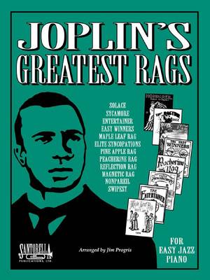 Book cover for Joplin's Greatest Rags for Easy Piano