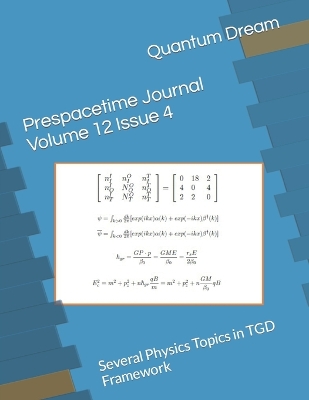 Book cover for Prespacetime Journal Volume 12 Issue 4