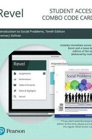 Cover of Revel for Introduction to Social Problems --Combo Access Card