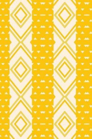 Cover of Amber Yellow Retro Pattern Notebook