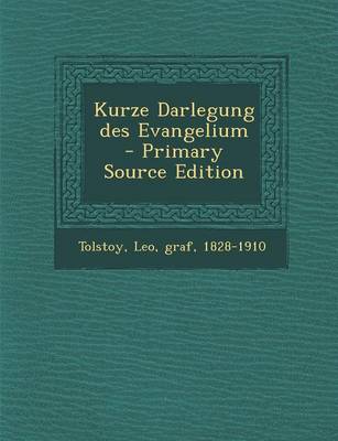 Book cover for Kurze Darlegung Des Evangelium