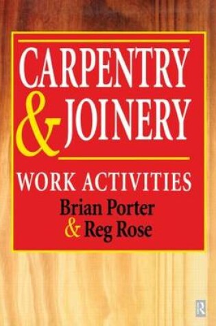 Cover of Carpentry and Joinery: Work Activities