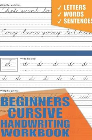 Cover of Beginners Cursive Handwriting Workbook