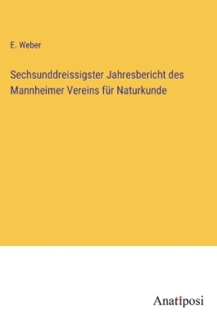 Cover of Sechsunddreissigster Jahresbericht des Mannheimer Vereins für Naturkunde