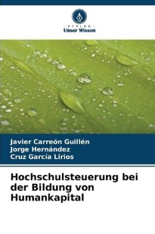 Cover of Hochschulsteuerung bei der Bildung von Humankapital