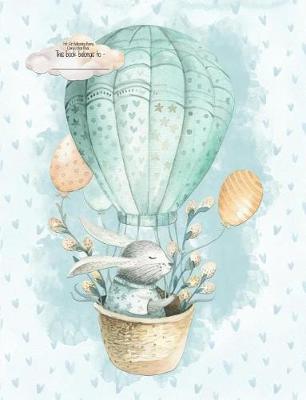 Book cover for Hot Air Ballooning Bunny Composition Book