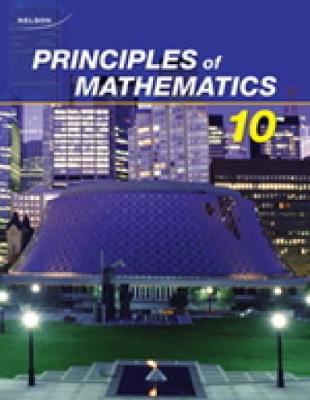 Book cover for Principles of Mathematics 10 Student Book & Online PDFS