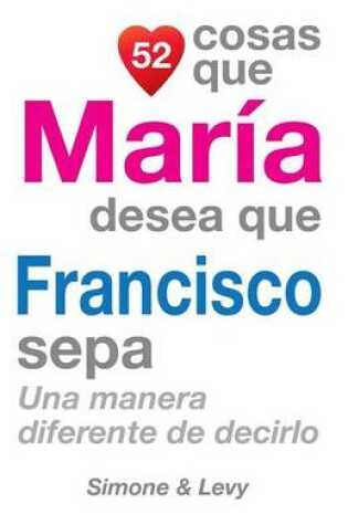 Cover of 52 Cosas Que María Desea Que Francisco Sepa