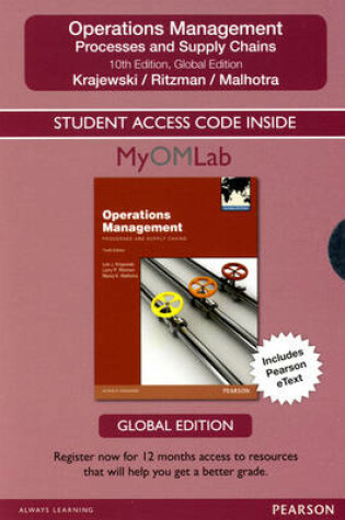 Cover of Student Access Card for Operations Management: Global Edition