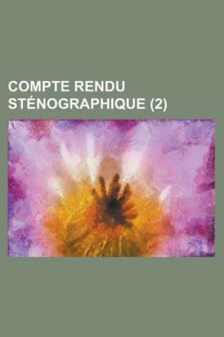 Cover of Compte Rendu Stenographique (2)