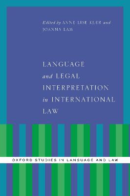 Cover of Language and Legal Interpretation in International Law