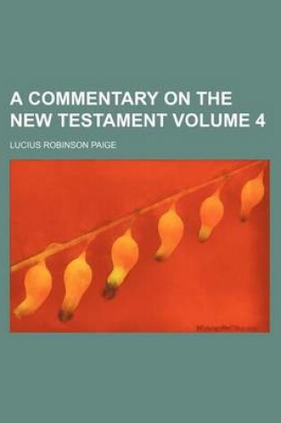 Cover of A Commentary on the New Testament Volume 4