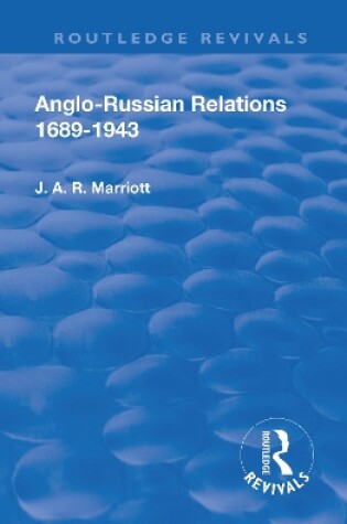 Cover of Revival: Anglo Russian Relations 1689-1943 (1944)