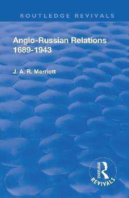 Cover of Revival: Anglo Russian Relations 1689-1943 (1944)