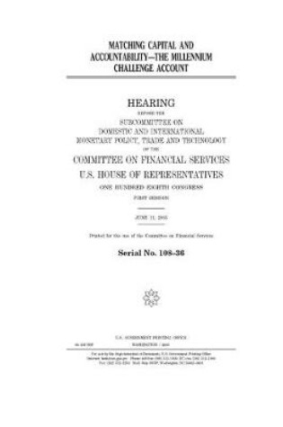Cover of Matching capital and accountability