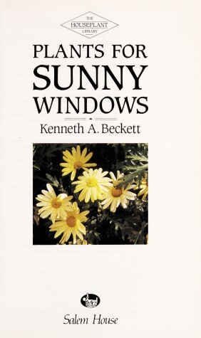 Book cover for Plants for Sunny Windows