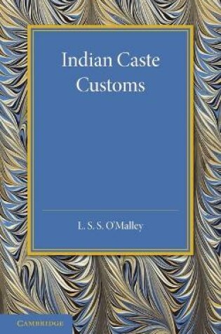 Cover of Indian Caste Customs