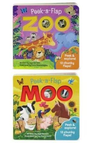 Cover of Peek a Flap Zoo and Moo 2 Pack