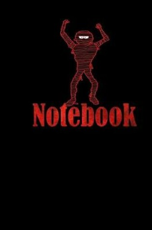 Cover of Notebook Red Mummy - Large (8.5 x 11 inches) - 120 Pages- Black Cover