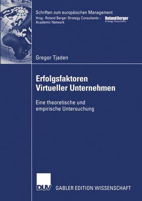 Book cover for Erfolgsfaktoren Virtueller Unternehmen