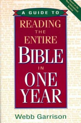 Cover of A Guide to Reading the Entire Bible in One Year