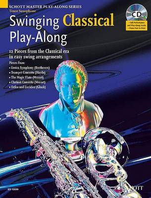 Book cover for Swinging Classical Play-Along Tenor Sax