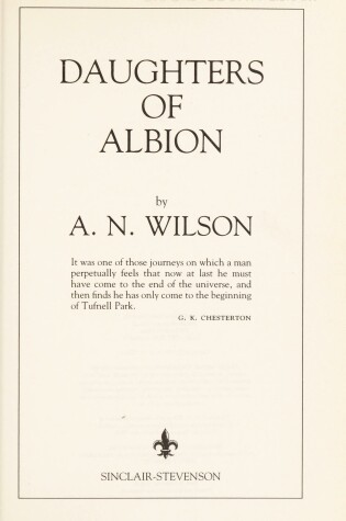 Cover of Daughters of Albion