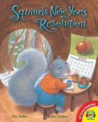 Book cover for Squirrel's New Year's Resolution, with Code